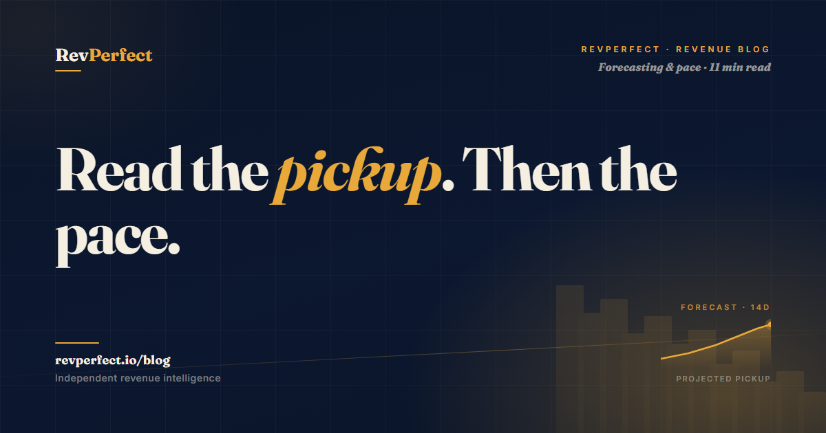RevPerfect blog: hotel pickup and pace explained.
