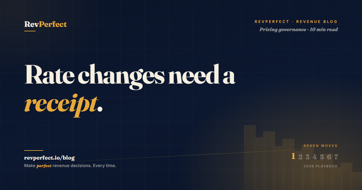 RevPerfect revenue blog thumbnail for a hotel pricing override register