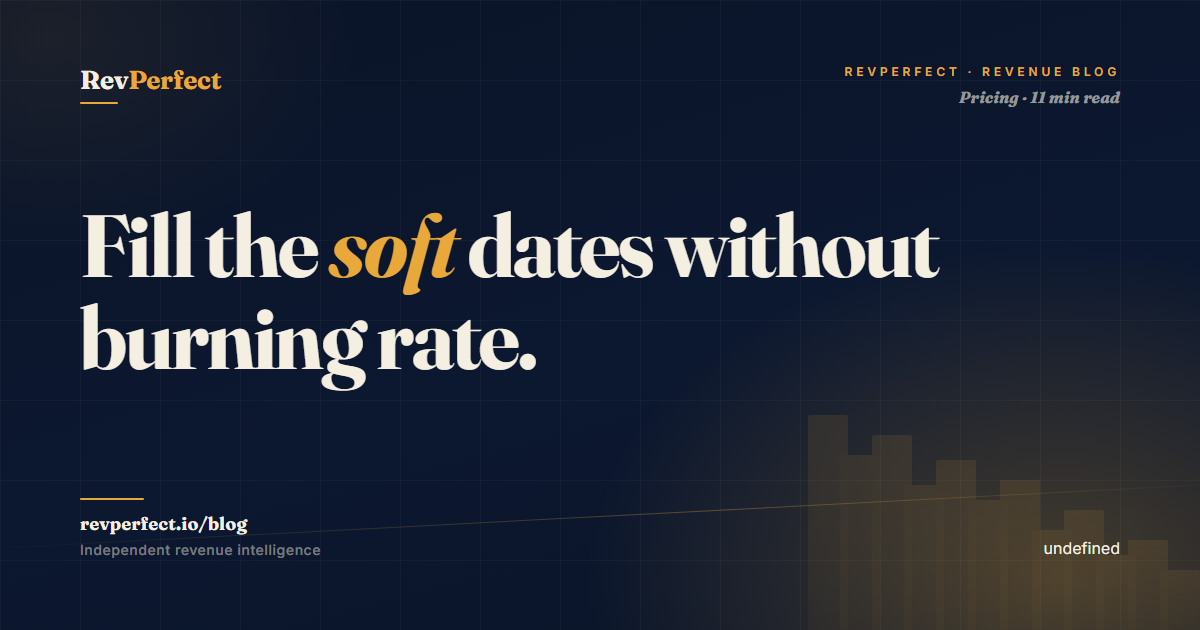 RevPerfect blog: need period strategy for hotels — how to fill the soft dates without burning rate.