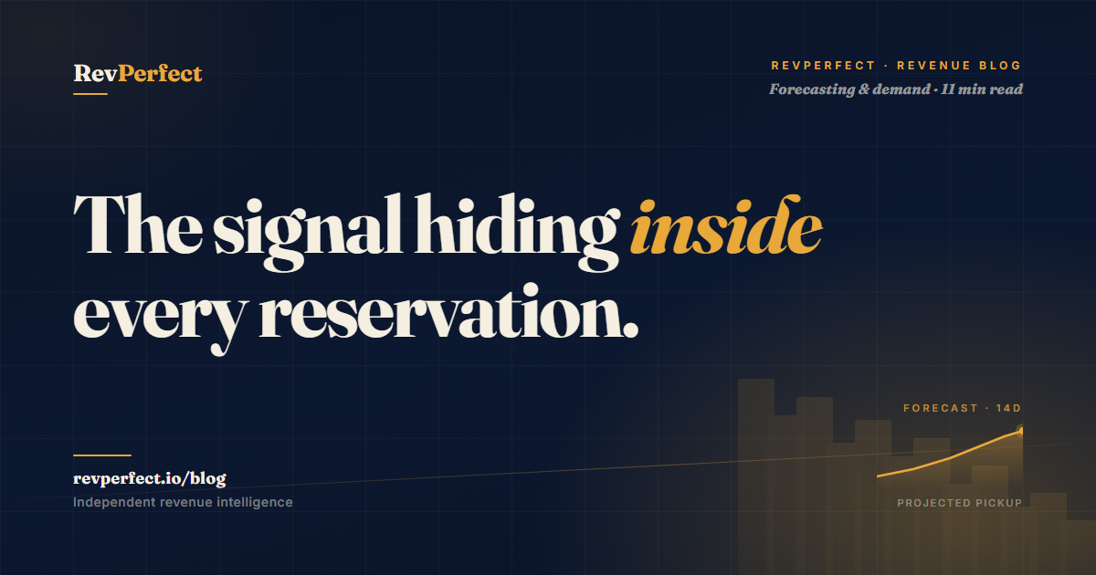 RevPerfect blog: hotel booking lead time explained.